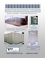 SonoCon Typical Acoustical Louver Applications